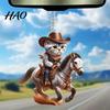 Heavy Duty Cat Decor Acrylic 2D Car Hanging Decoration Home Office Backpack Auto Decorative Pendant Rearview Mirror Cartoon Kitten Animal Ornament