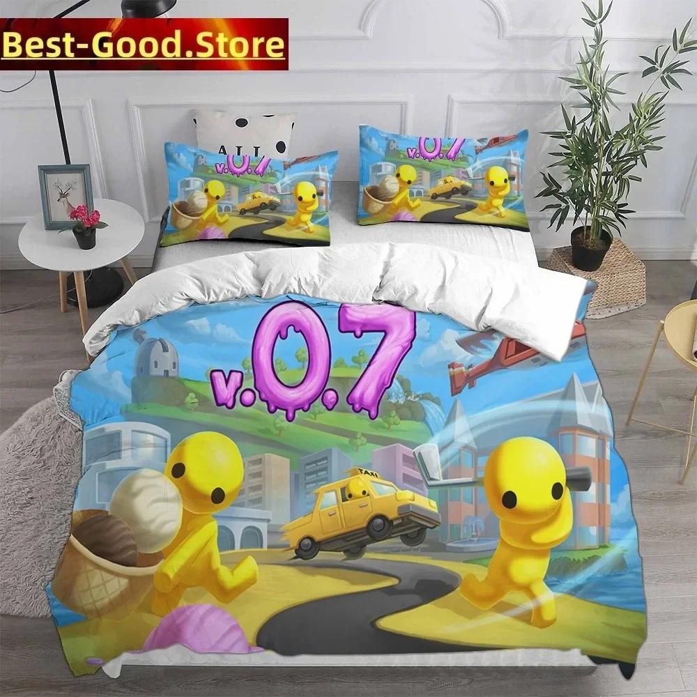 Povlak na peřinu Ložní soupravy Wobbly & Life Jednolůžko Twin Plné Velikost Queen King Prošívaná přikrývka Anime Potah na postel Sada povlaků na polštáře