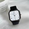 Fashion Square Big Dial Quartz Watch for Men Women New Black Men's Wristwatches Simple Sports Couple Watches Student Watch Gifts