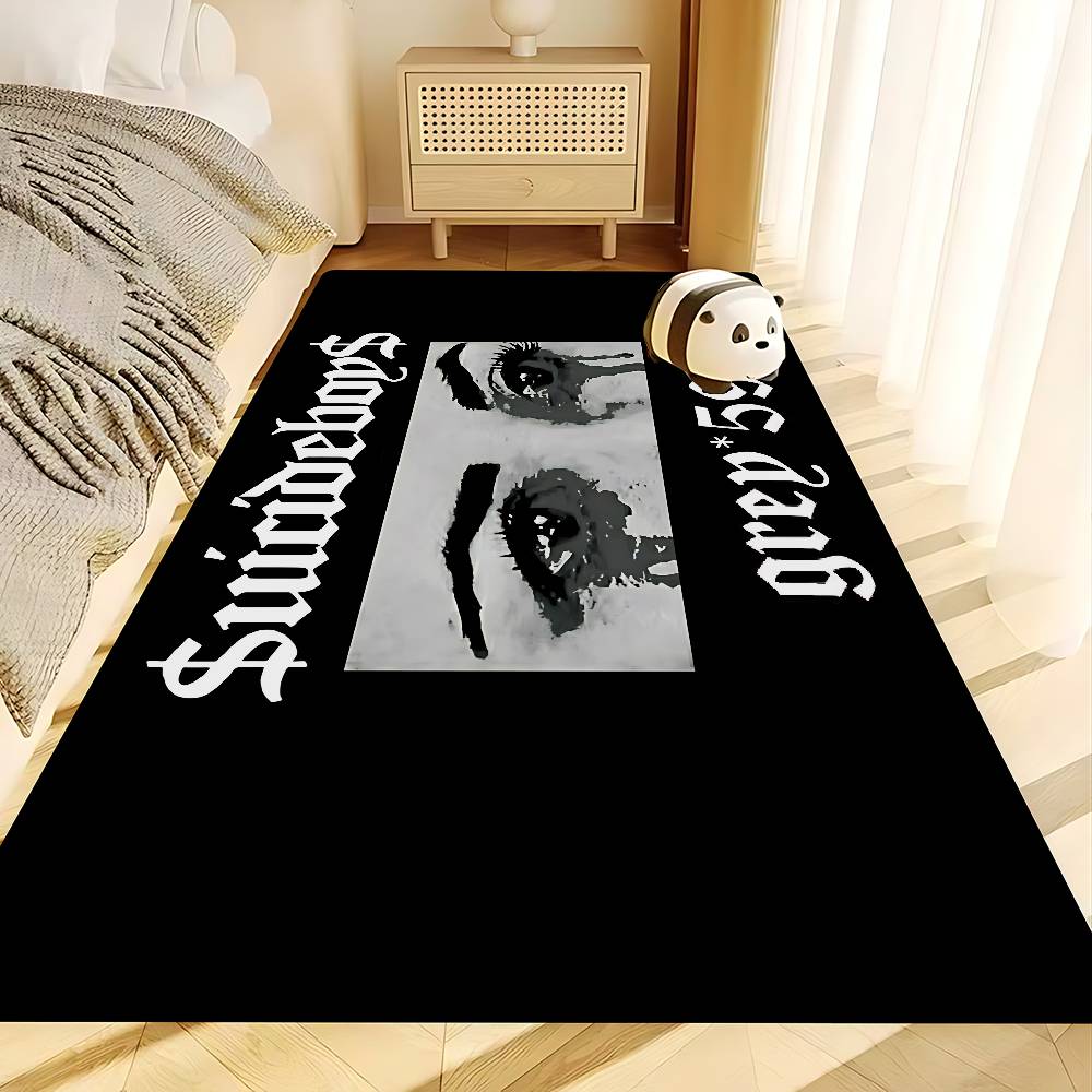 Hip Hop Suicideboys Fashion Hallway Carpet Washable Non-Slip Living Room Sofa Chairs Area Mat Kitchen Doormat Area Rug