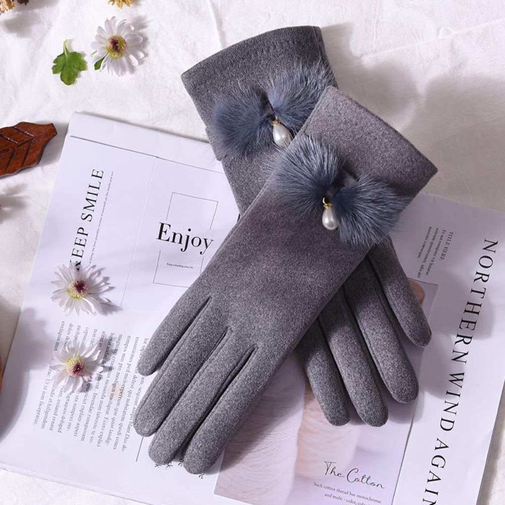 New Touchable Screen Winter Gloves Warm Full Finger Driving Mittens Skiing Gloves Unisex