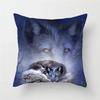 Animal Wolf King Print Pattern Sofa Cushion Cover Pillowcase Home Party Car Bedding
