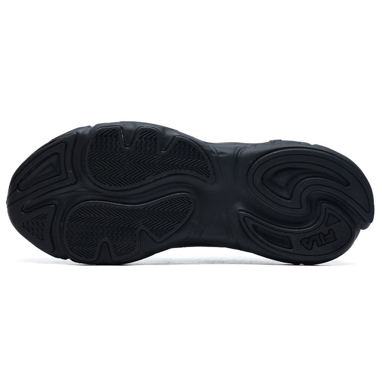 FILA Fusion Mars 1 Fabric Synthetic Leather TPU Low-Top Dad Shoes Women sneaker Black T12W135205FBK