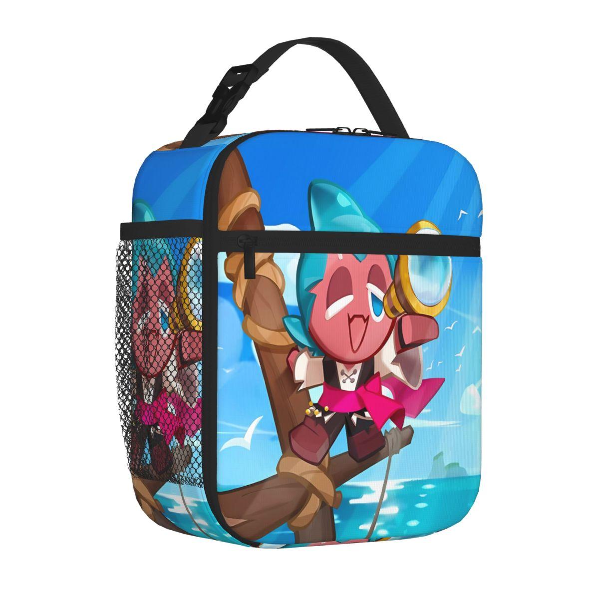 Bestselling Sorbet Shark Cookie Run (Kingdom) Rugged Lunch Carrier Office To-Go Waterproof Lunch Bag One Size