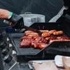 30/50 st Engångsgrillfettbrickor Aluminium Droppformar Fettkopp Foder Utomhus Stekbord