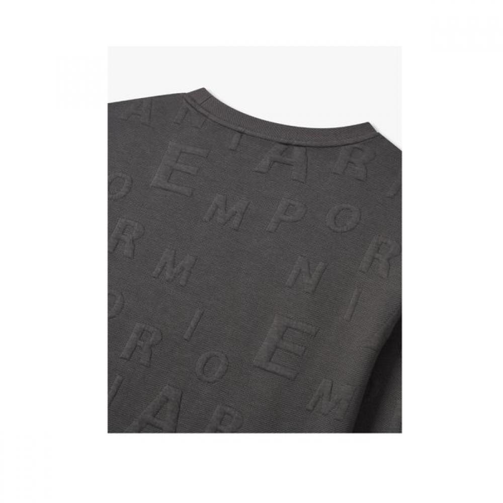 Emporio Armani Men Lounge Sweatshirt Embossed Alphabet  0815336018 