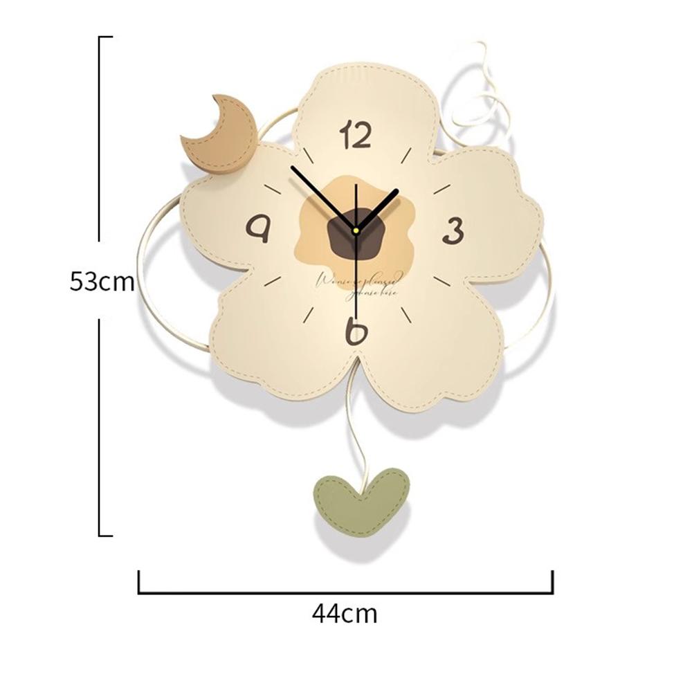 Design Luxury Wall Clock Hanging Nordic Quiet Luminous Minimalist Wall Clock Living Room Modern Reloj De Pared Grande Furniture