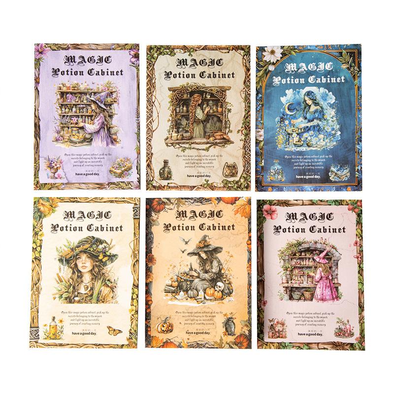 20pcs Dual-Material Die-Cut Sticker Book - Vintage Collage Decals for Journal & Scrapbooking