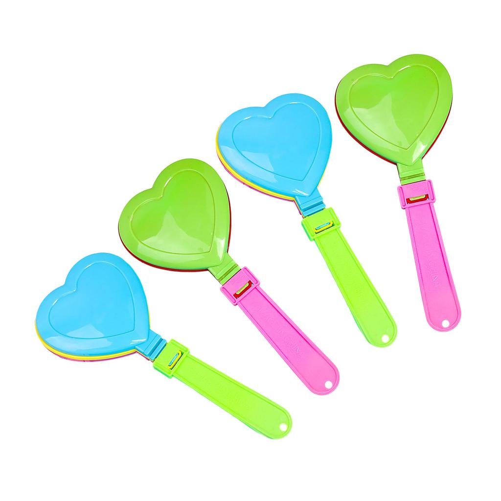 Pack Of 4 Portable Hand Clappers For Sports Events Parties Cheering With Loud Noise Eco Friendly Recycled PP Material