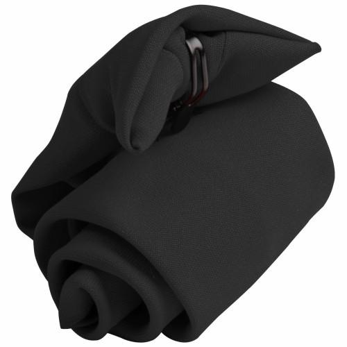 Premier Men's Black Tie - Plain Workwear Clip On Tie One Size 3