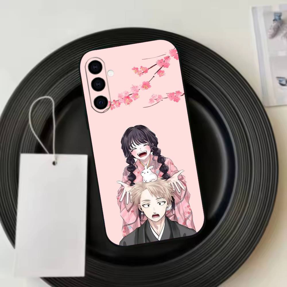 Rintaro T-Tsumugi K-Kaoruko W-Waguri Phone Case Black Silicone Soft For Samsung Galaxy A73,A72,A71,A70,A53,A52,A51 Samsung a51 4g