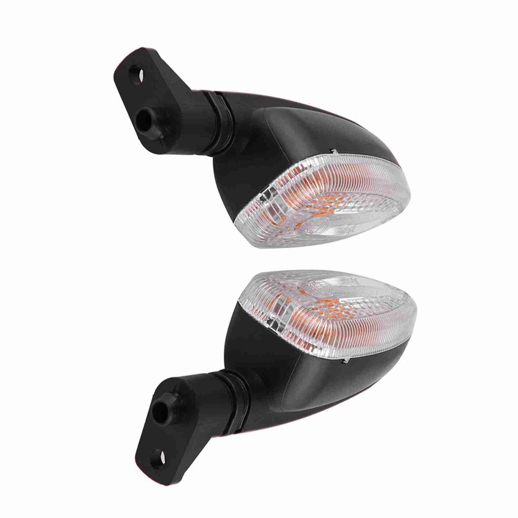 Pair of Motorcycle Turn Signal Lights Direction Indicator Lamp for BMW F800 Transparent