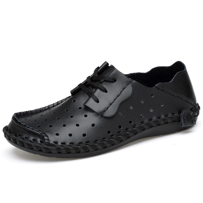 Scarpe da Uomo Taglie Forti Primavera e Autunno in Pelle Integrale Casual Trendy Britanniche da Lavoro Basse Scarpe Trendy
