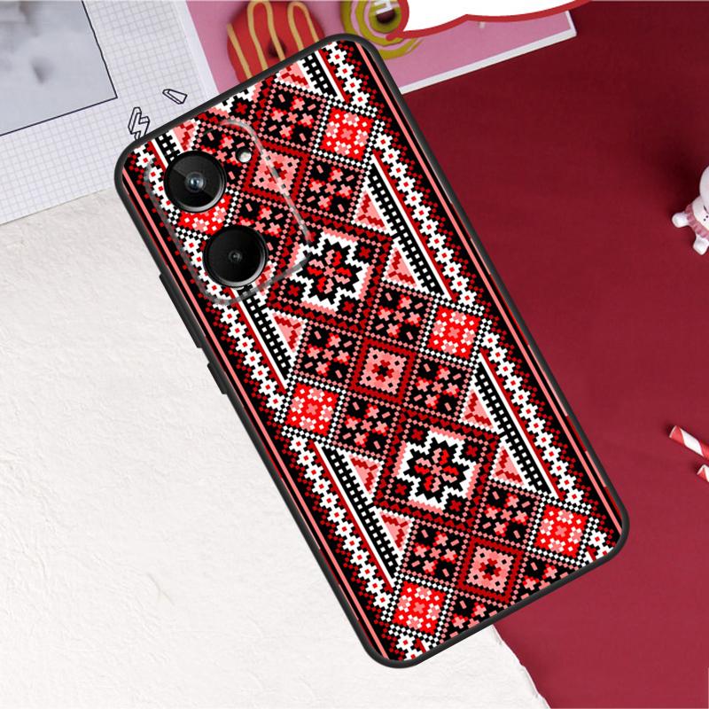 

Ukraine Ornament Pattern For Realme 14 10 11 12 13 Pro Plus C65 C67 C63 C61 C55 C51 C53 C35 C75 GT6 GT7 15 Pro Case Realme C63 4G