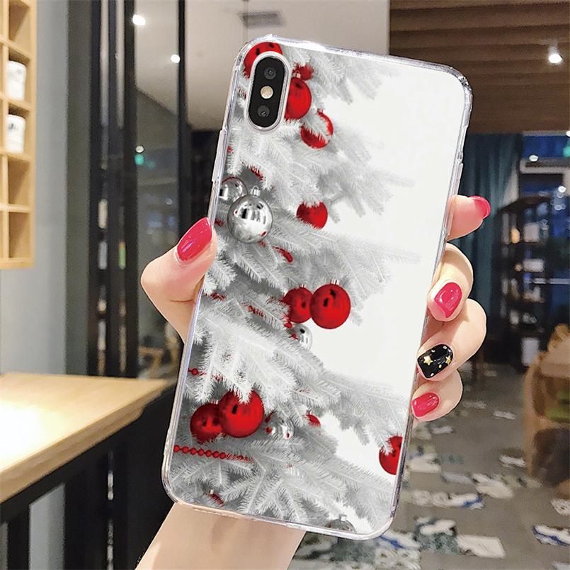 Merry Christmas Snowman Phone Case For iPhone 5 5S SE 5C 6 6S 7 8 Plus 4 4S 11 Pro XR XS Max X TPU Xmas Cover For iPhone XR Case