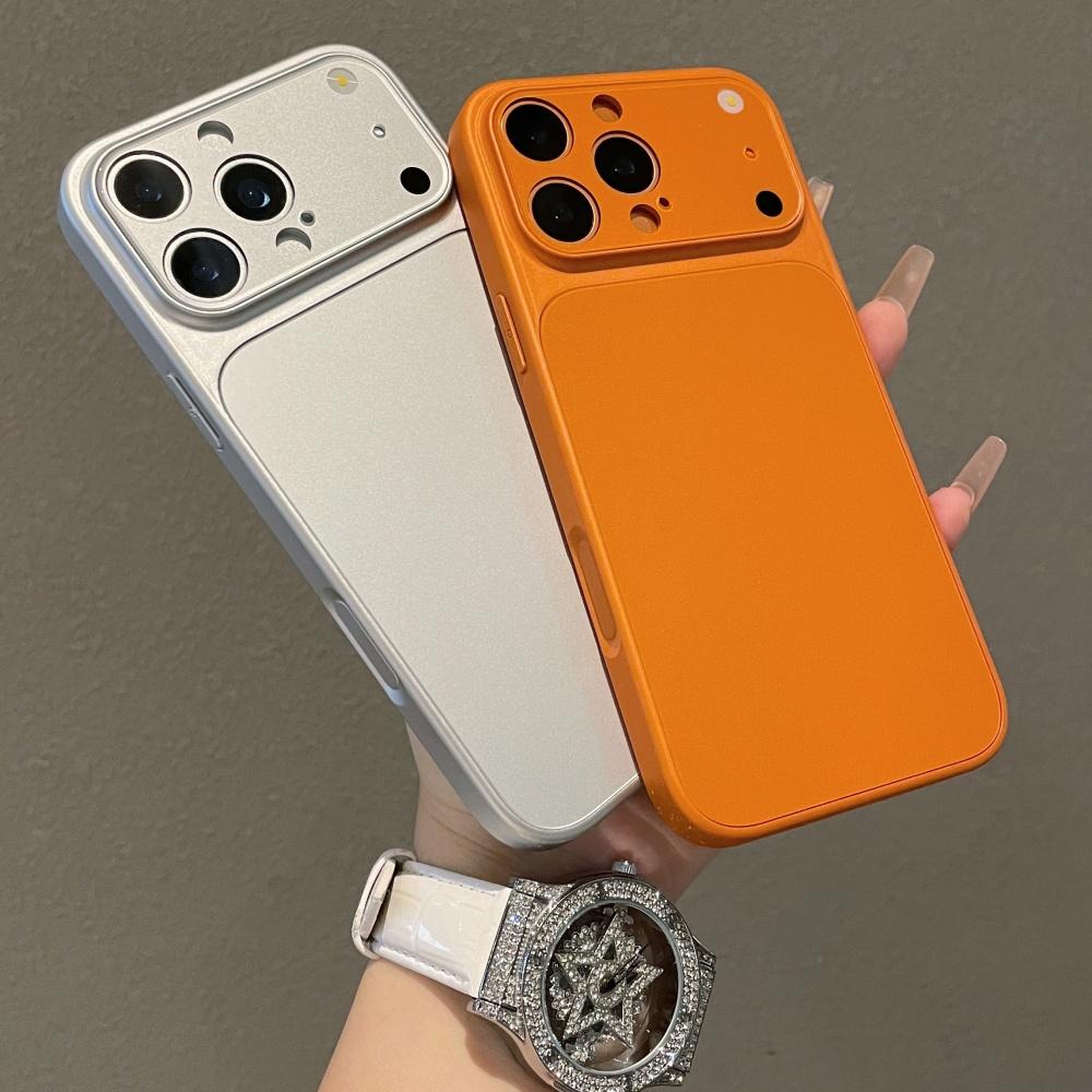 Luxury Hard Acrylic Matte Armor Case for iPhone 17 Air 16 15 14 13 Pro Max 17pro Plain Color Protective Bumper Cover