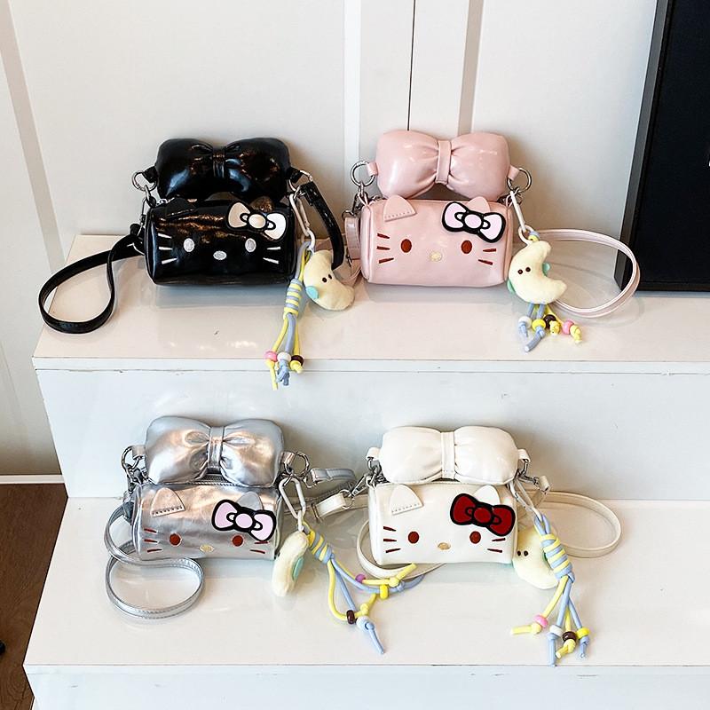 Hello Kitty Cartoon Mini Mädchen Umhängetasche Aus Wasserdichtem PU-Material Für Den Täglichen Gebrauch