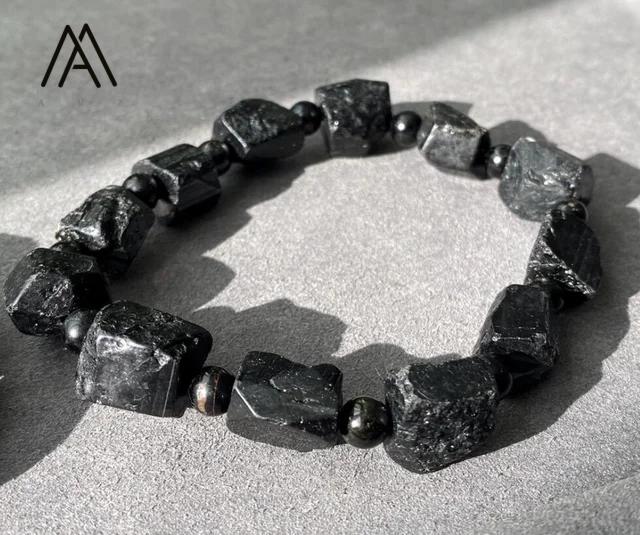 Amazing Jewelry Black Iron Rough Column Charm Bracelet Masculine Protection Amulet Classic Style Spacer Made in China
