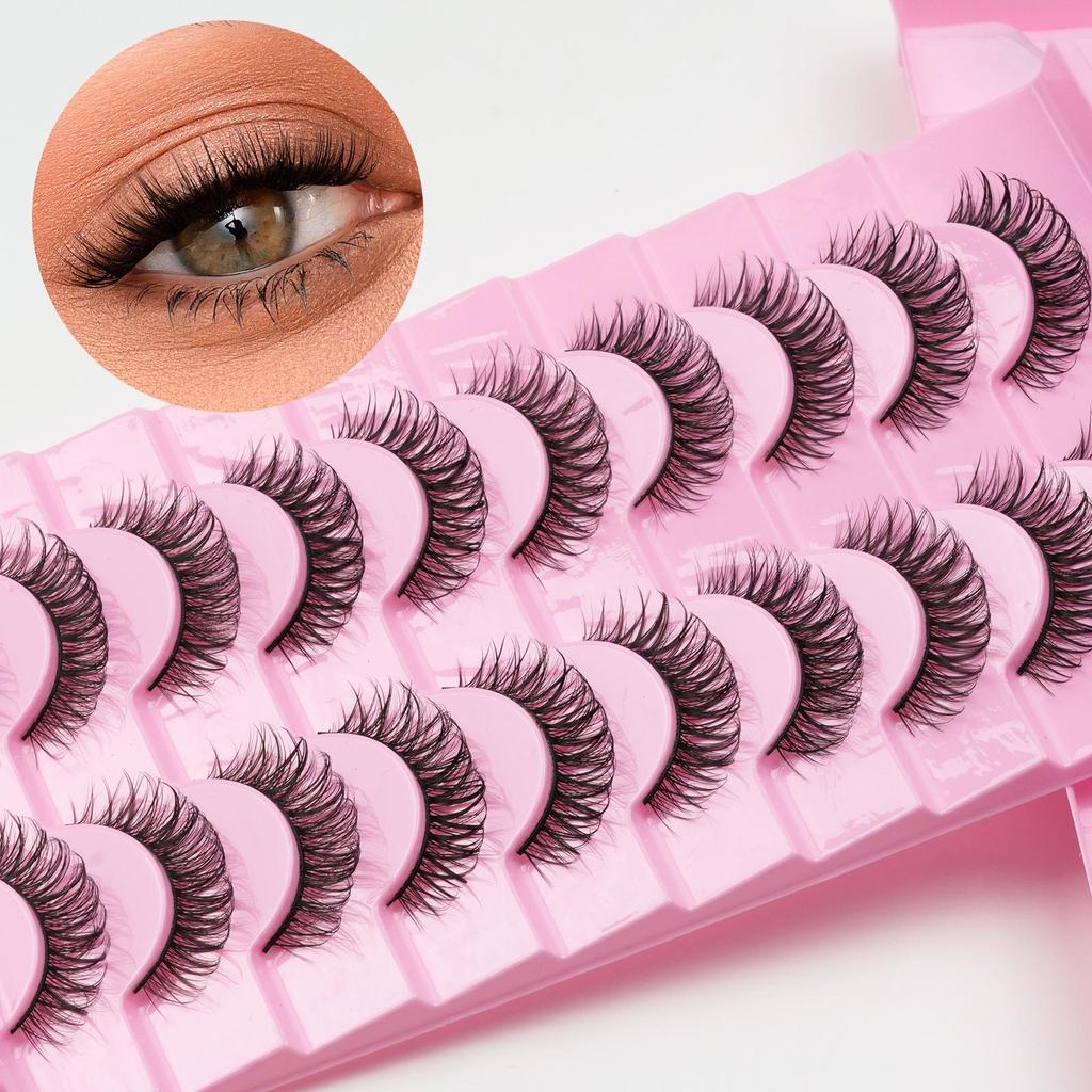 European & American Style Thick 3D Curled False Eyelashes - Photogenic Russian Design