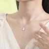 S925 Gourd Necklace for Women - Elegant Light Luxury Clavicle Chain, Perfect Valentine's Day Gift.