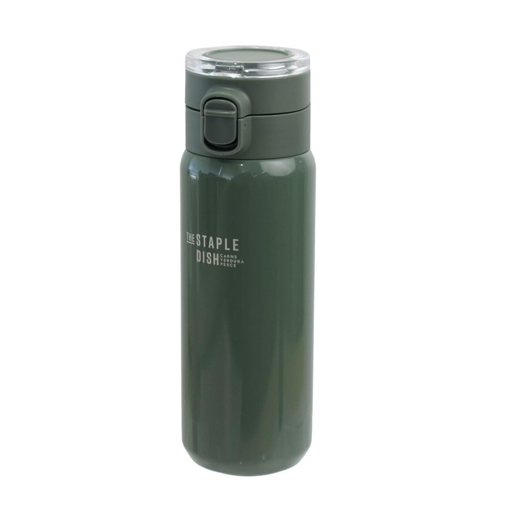 

Sabu Staple Uni Stainless Steel One-Push Carry Bottle, Green, 520ml, Product Number: 424113