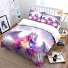 "Unicorn Rainbow Fantasy Decor Set" Bedding Set with 1 Duvet Cover 2 Pillowcases Single Double King Queen Gift