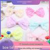 Korean Princess Style Bow Hair Clip with Colorful Sequins for Girls