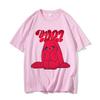 Yuqi 1st Mini Album YUQ1 T-shirt Same Rabbit Pattern Printing Tee-shirt Kawaii Fashion O Neck Cotton Tops Tshirt Couples Clothes