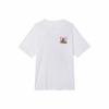 Nike Sports Lifestyle Series White T-Shirt with Cartoon Graphic On the Back Men