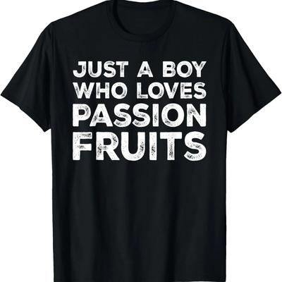 Nur ein Junge, der Passionsfrüchte liebt, T-Shirt für Passionsfrucht-Liebhaber