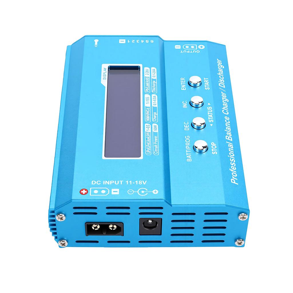 Balance Charger, Digital Battery Charger with LCD Display, Supports LiPo LiHV LiFe NiMH NiCd AGM Batteries