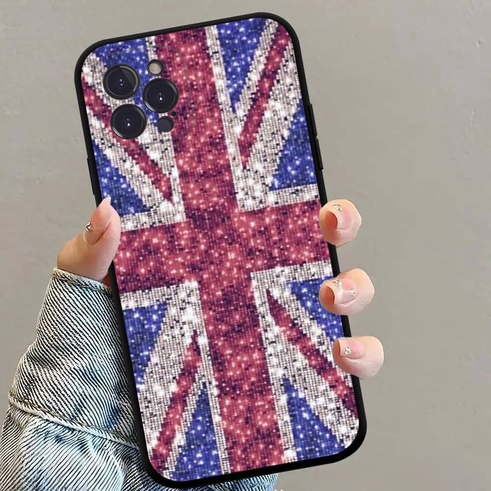 

USA & UK Flag Pattern Phone Case TPU Phone Case For Iphone17 Air 16 15 14 13 12 11 Pro Max Plus Cover Case iPhone 16