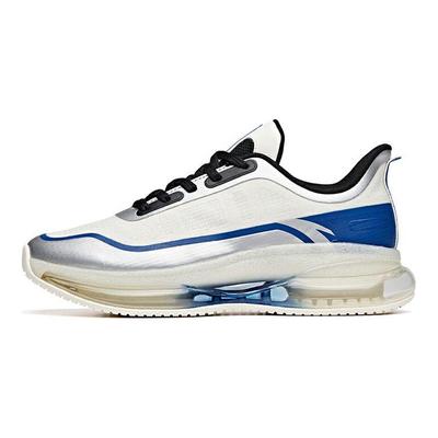 Zapatillas de Running Serie Running Bubble de Caña Baja con Amortiguación de Aire de Longitud Completa para Hombre Zapatillas deportivas Blanco Azul Plata 912045500-2