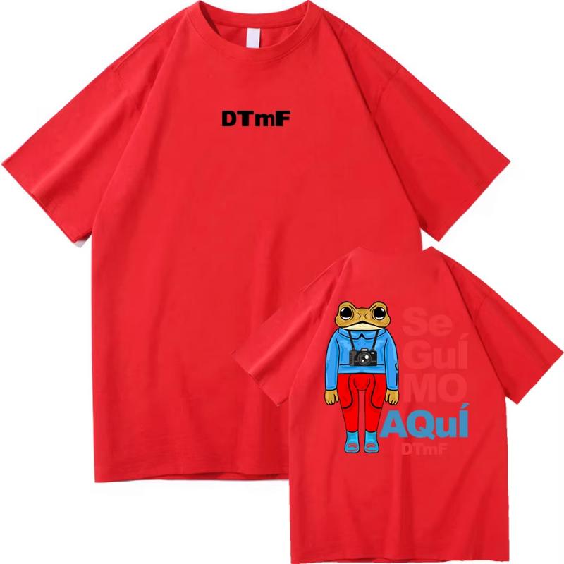 DTMF Debí Tirar Más Fotos Bad Bunny T Shirt Fashion Women Retro Funny Frog Tshirt Unisex DeBÍ TiRAR MáS FOToS Cotton Tees Shirts