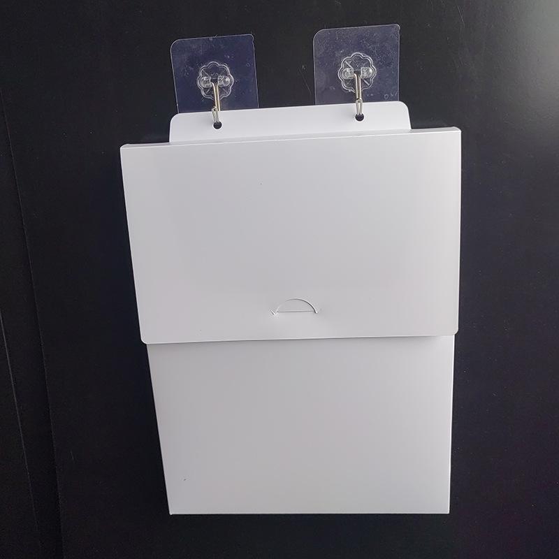 A4 Hanging File Box & Display Board: Flip-top Transparent Storage for Documents & Stationery