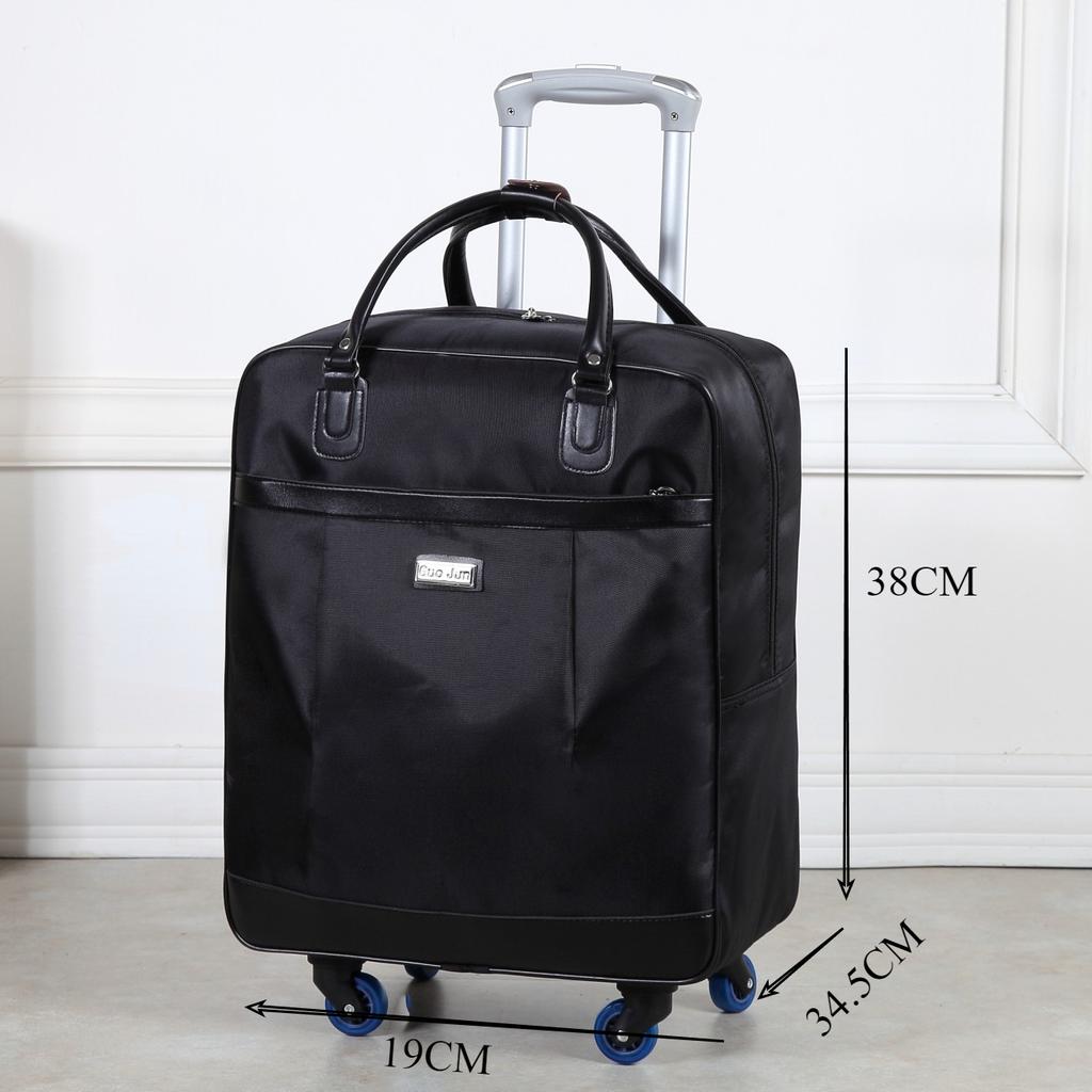 Cărucior de călătorie pentru bărbați și femei, geantă universală cu roți + geantă de mână