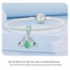 Ziyun Green Oil-Dripping Moth S925 Silver Necklace, Bracelet & Pendant Set