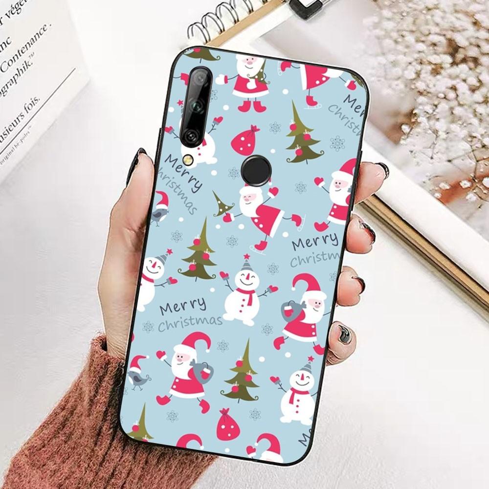 Christmas Cartoon New Year Phone Case For Huawei Honor 10 lite 9 20 7A pro 9X pro 30 pro 50 pro 60 pro 70 pro plus