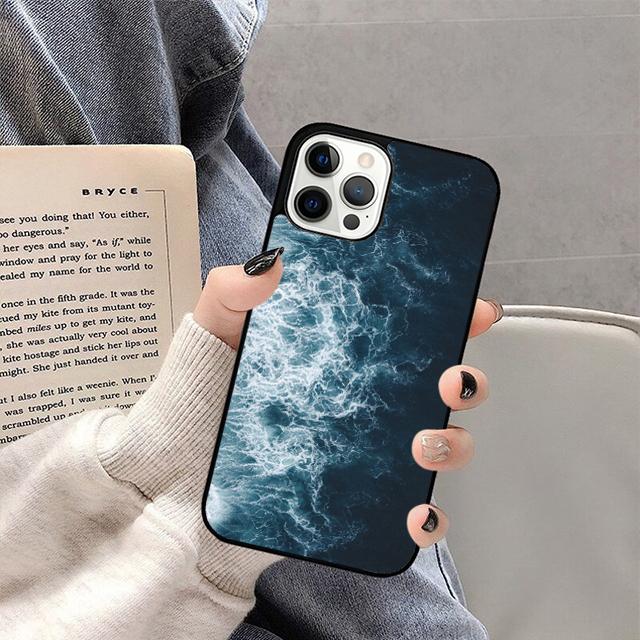 Blue Sea Ocean Waves Mobile Phone Cases Cover For iPhone 17 Air 16 15 14 12 13 11 Pro MAX Apple Plus Coque