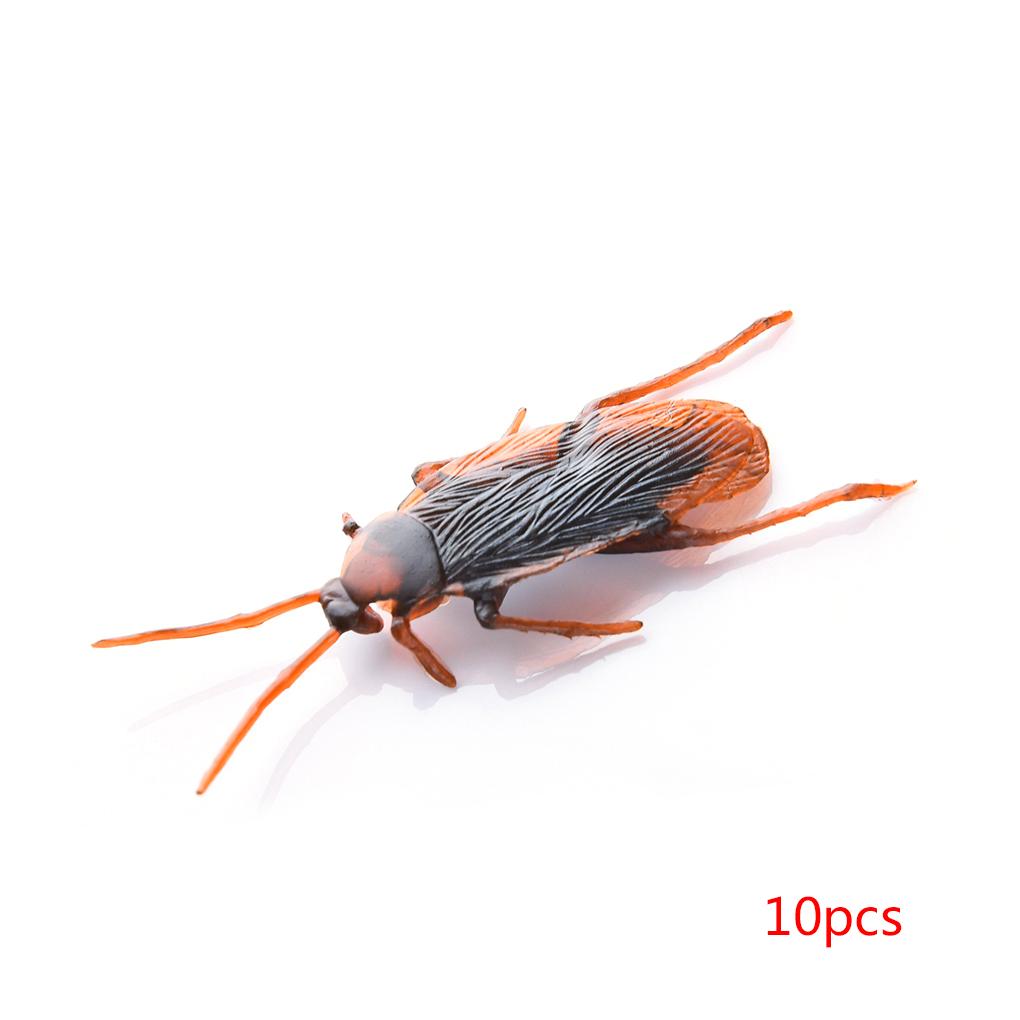 10pcs Simulation Artificial Tricky Joke Toys Halloween April Fool's Day Shock Scary Insects