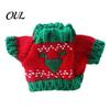 Haustierfotografie Kostüm Weihnachten Hamster Pullover, Weich Gestrickt Niedlich Feiertags Outfit, Gemütlich Klein Warm Kleidung Rollkragen Festlich Winterkleidung