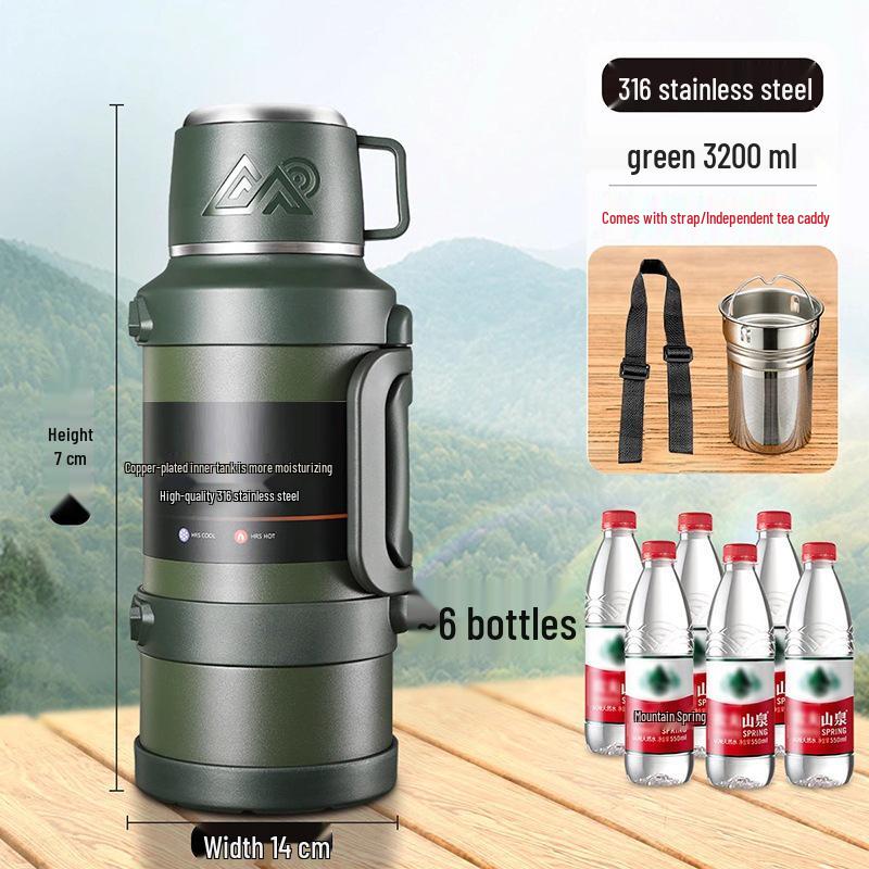 Thermos 316 Stainless Steel Travel Kettle with Large Capacity
