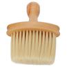 Barber Brush Neck Duster Nylon Bristles Simple Style Neck Duster with Wooden Handle Barber Brush for Hair Cutting