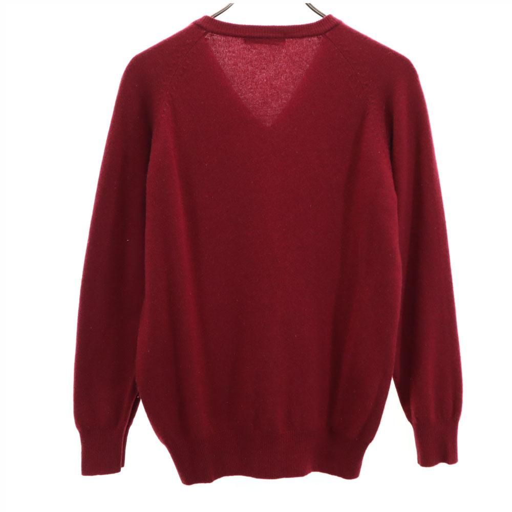 Yves Saint Laurent 90s Made In Japan Cashmere Blend Old Long Sleeve V Neck Sweater Men's Used