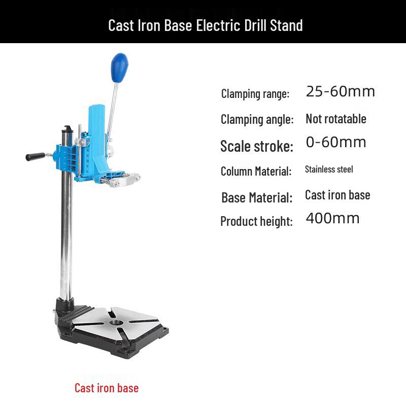 Universal Rotating Electric Drill Stand & Mini Workbench for Punching, Grinding, and Drilling