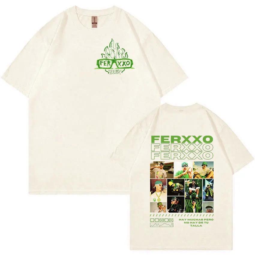 Rapper Feid Ferxxo 2024 Graphic T Shirt Mens Hip Hop Fashion High Quality TShirts Vintage Oversized Cotton Tshirt Streetwear