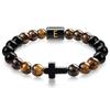 JYL TS Bracelet Men's  Beads Evokes Vintage Style & Strength