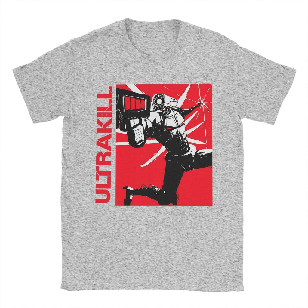 Men's Ultrakill T Shirt  100% Cotton Clothes Amazing Short Sleeve Round Neck Tees Big Size T-Shirts