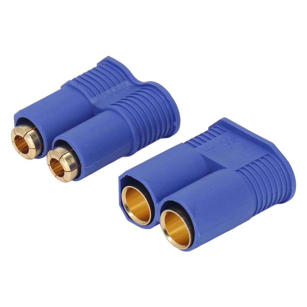 10 Set EC8 Plug 8mm Brass Gold Plated Male Female Connector Plug with Housing for Battery Start