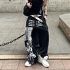Music Sheet Music Printed Sweatpants Men and Women American Baggy Street Light Asian Style Loose Wide Leg Casual Trousers